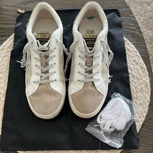 Vintage Havana Mixed-Media Star Patch Sneakers